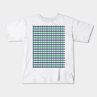 Navy & Forest Tattersall Kids T-Shirt